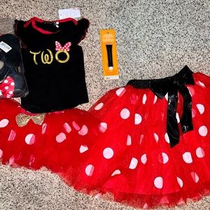 Halloween Costume- Mommy and Me Minnie Mouse Costume Set